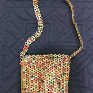 Handmade Crochet Recycled Pop Top Shoulder Bag